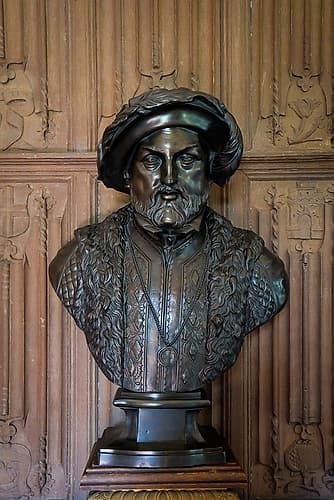 Basingstoke, England. Bust of Henry the VIII. Renaissance Print